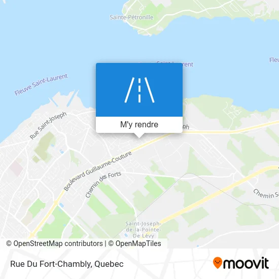 Rue Du Fort-Chambly plan