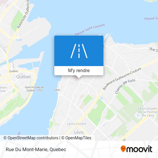 Rue Du Mont-Marie plan