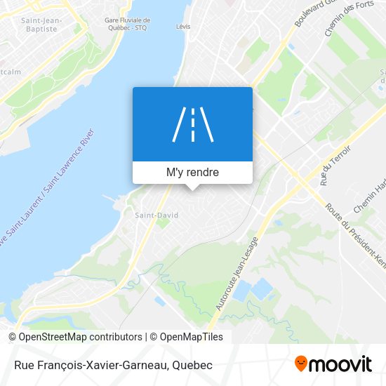 Rue François-Xavier-Garneau plan
