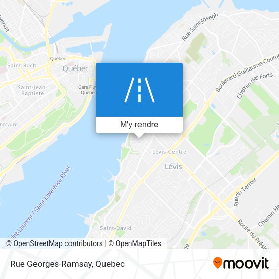 Rue Georges-Ramsay plan
