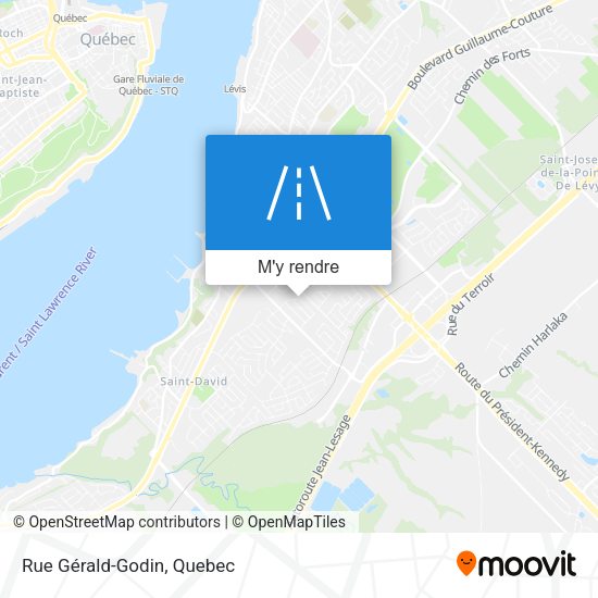 Rue Gérald-Godin plan
