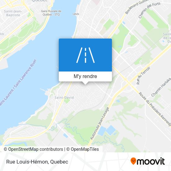 Rue Louis-Hémon plan
