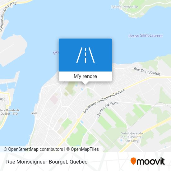 Rue Monseigneur-Bourget plan