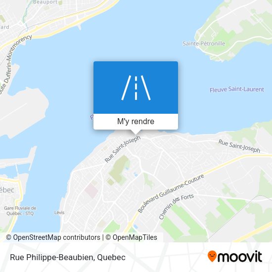 Rue Philippe-Beaubien plan