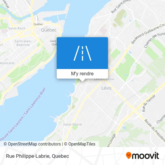 Rue Philippe-Labrie plan