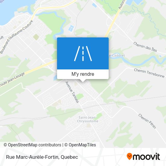 Rue Marc-Aurèle-Fortin plan
