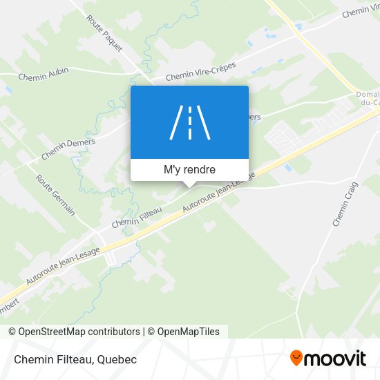 Chemin Filteau plan
