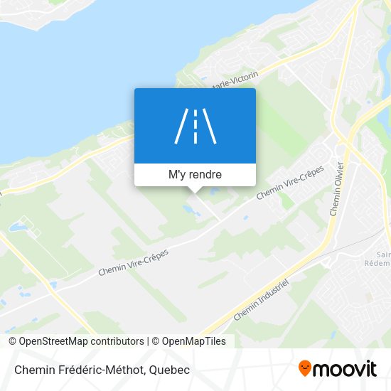 Chemin Frédéric-Méthot plan