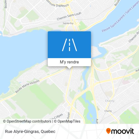 Rue Alyre-Gingras plan