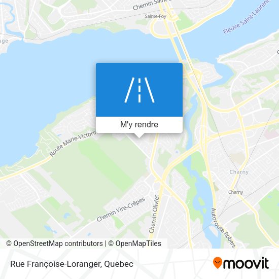 Rue Françoise-Loranger plan