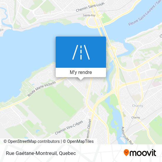 Rue Gaétane-Montreuil plan