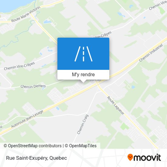 Rue Saint-Exupéry plan
