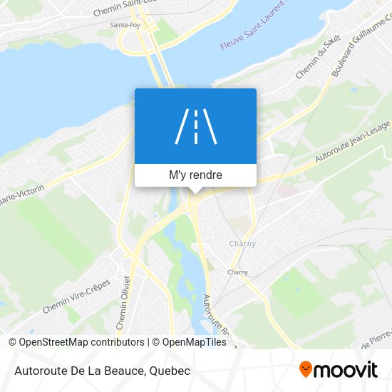 Autoroute De La Beauce plan