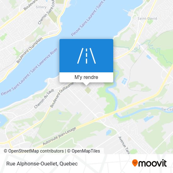 Rue Alphonse-Ouellet plan