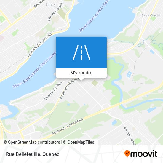 Rue Bellefeuille plan