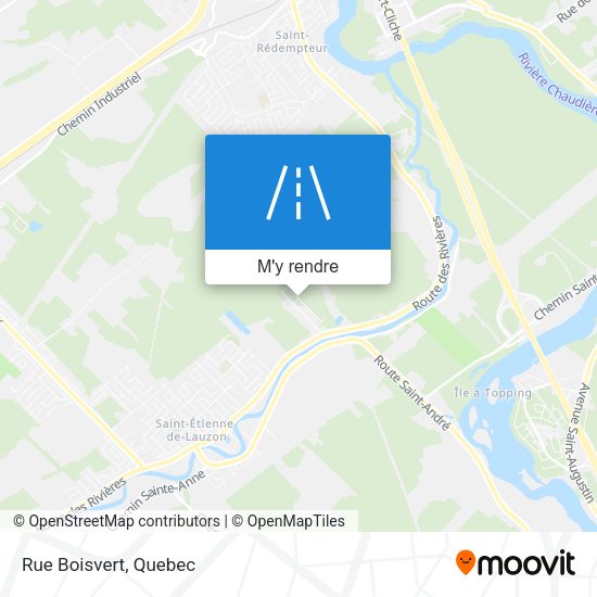 Rue Boisvert plan