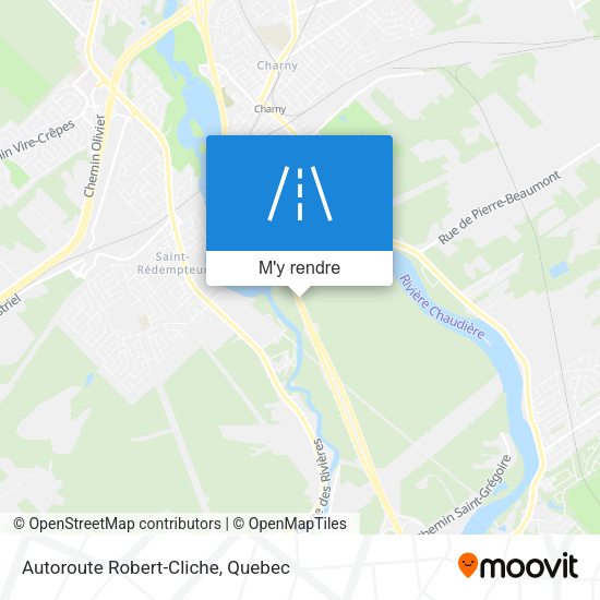 Autoroute Robert-Cliche plan