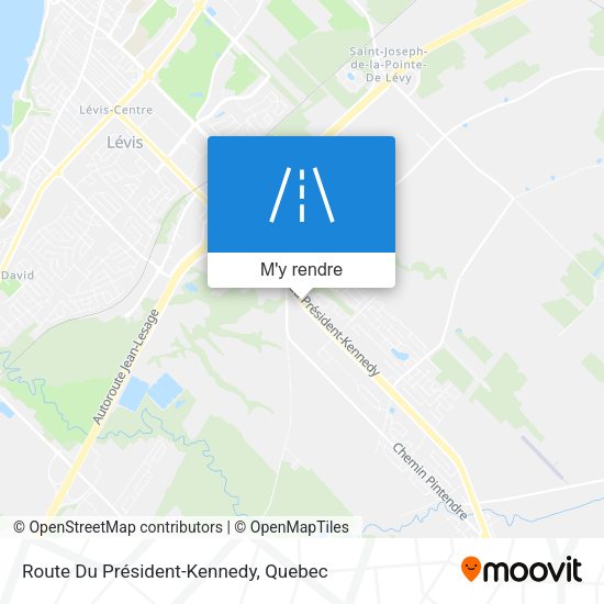Route Du Président-Kennedy plan