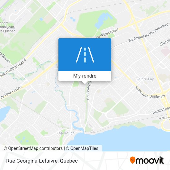 Rue Georgina-Lefaivre plan