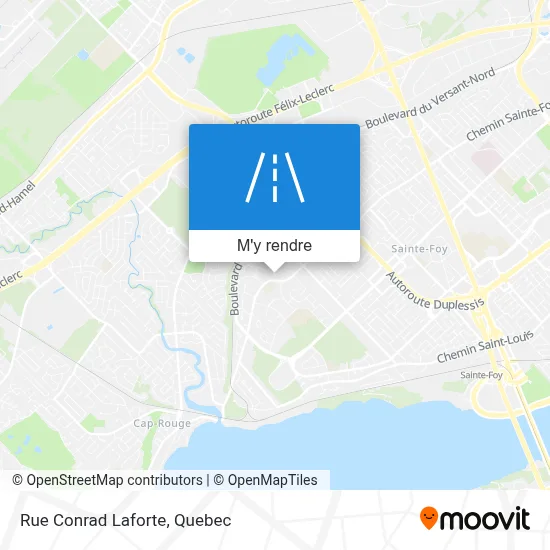 Rue Conrad Laforte plan