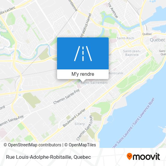 Rue Louis-Adolphe-Robitaille plan