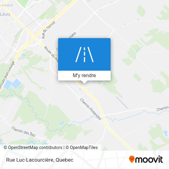 Rue Luc-Lacourcière plan