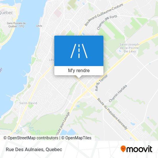 Rue Des Aulnaies plan