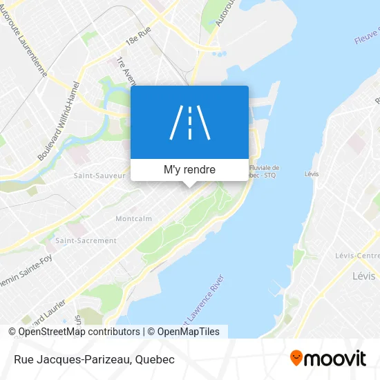 Rue Jacques-Parizeau plan