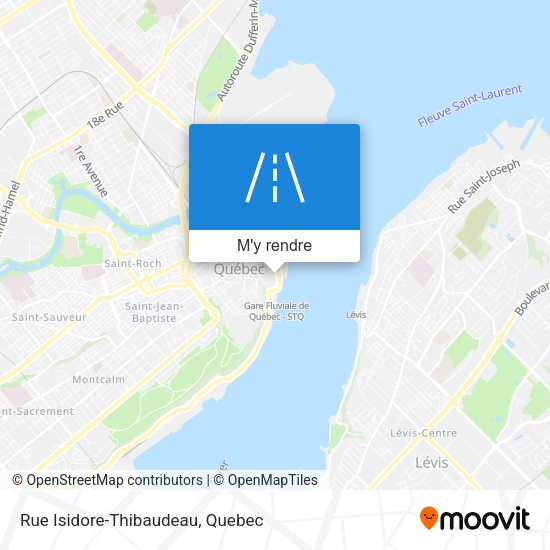 Rue Isidore-Thibaudeau plan