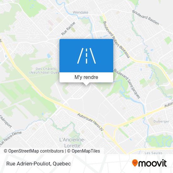 Rue Adrien-Pouliot plan