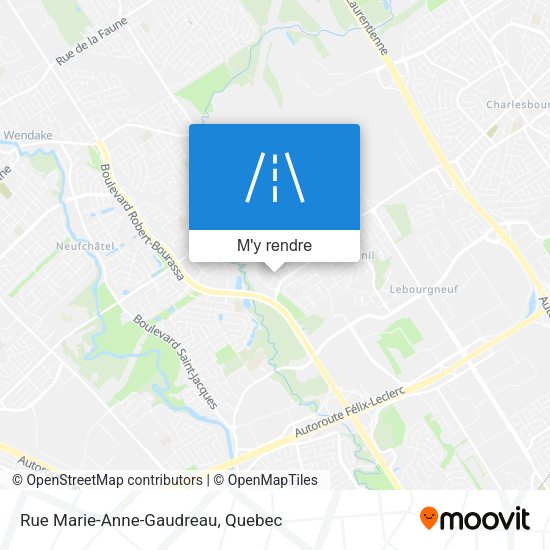 Rue Marie-Anne-Gaudreau plan