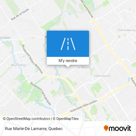 Rue Marie-De Lamarre plan
