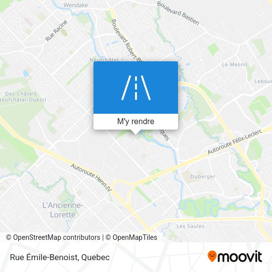 Rue Émile-Benoist plan