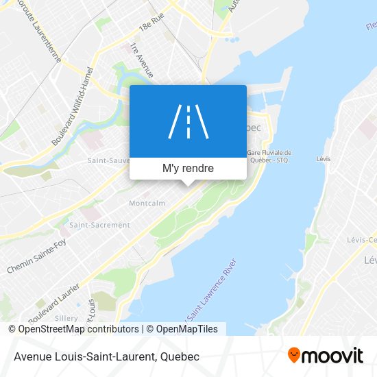 Avenue Louis-Saint-Laurent plan