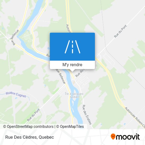 Rue Des Cèdres plan
