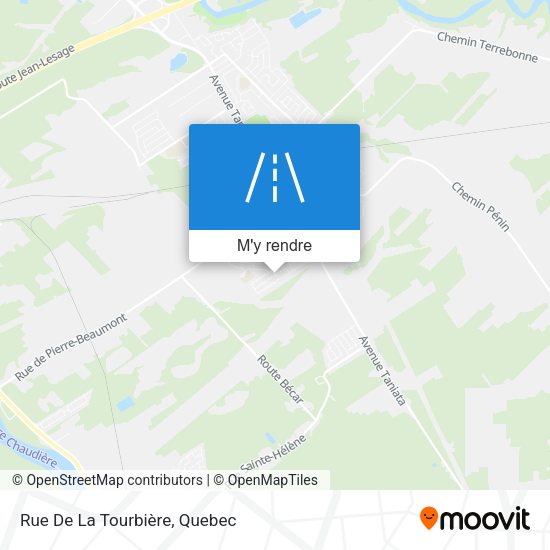 Rue De La Tourbière plan
