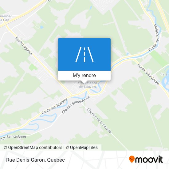 Rue Denis-Garon plan