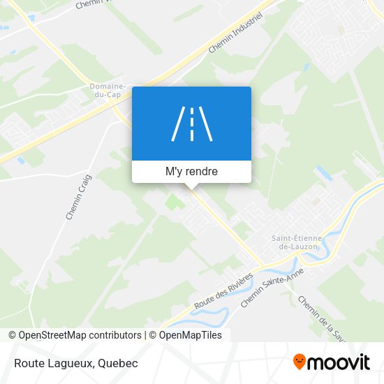 Route Lagueux plan