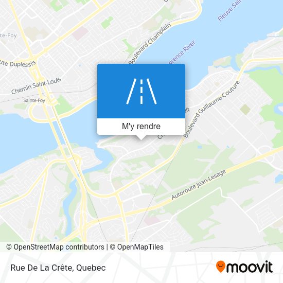 Rue De La Crête plan