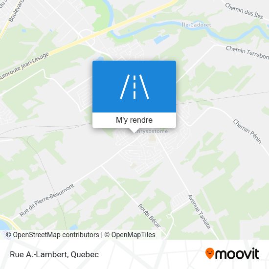 Rue A.-Lambert plan