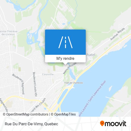 Rue Du Parc-De-Vimy plan