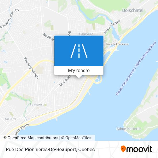 Rue Des Pionnières-De-Beauport plan