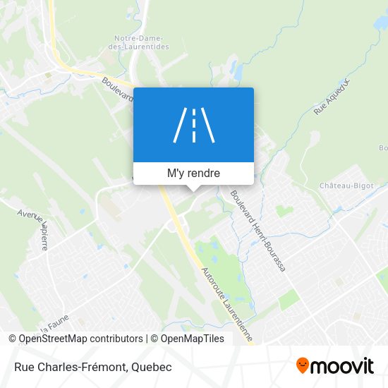 Rue Charles-Frémont plan