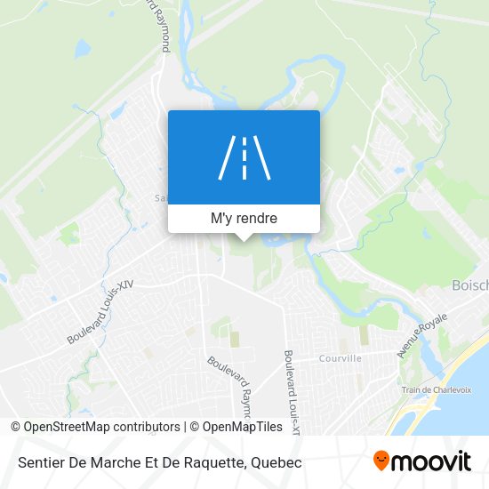 Sentier De Marche Et De Raquette plan