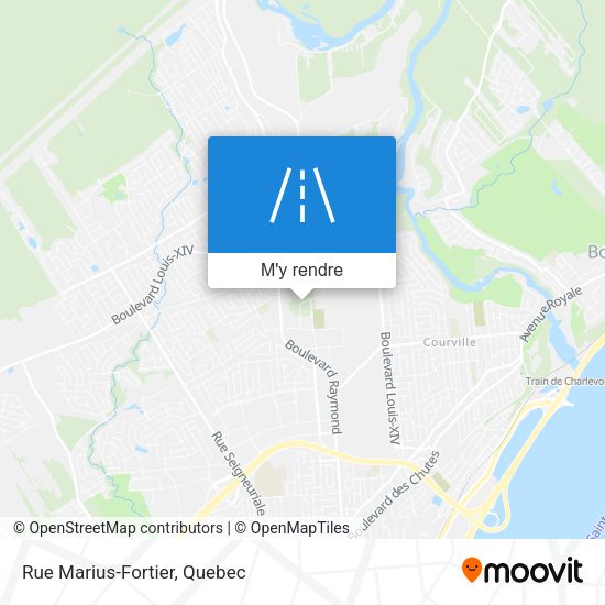 Rue Marius-Fortier plan