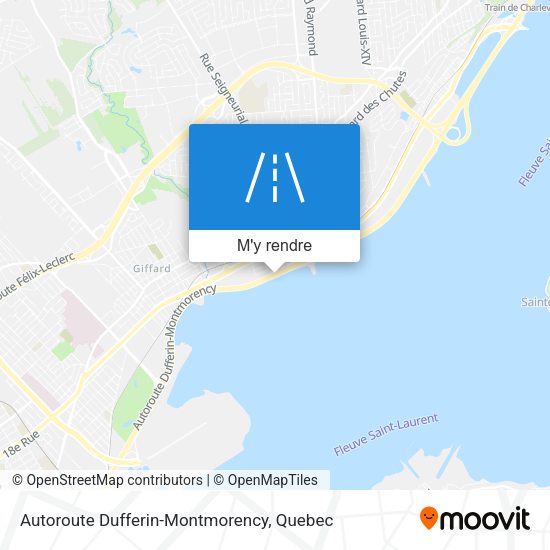 Autoroute Dufferin-Montmorency plan