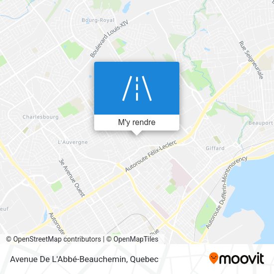 Avenue De L'Abbé-Beauchemin plan