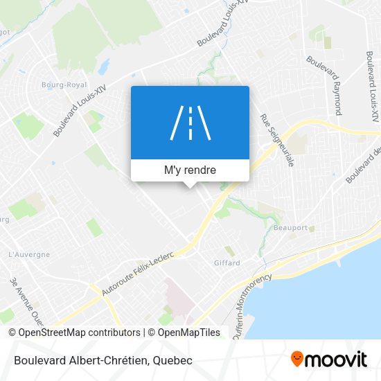 Boulevard Albert-Chrétien plan