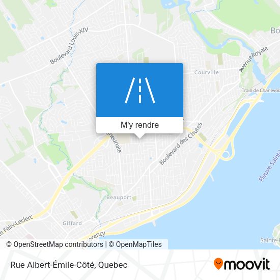 Rue Albert-Émile-Côté plan
