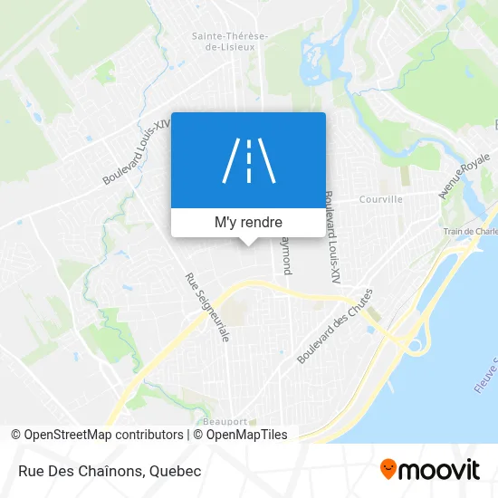 Rue Des Chaînons plan